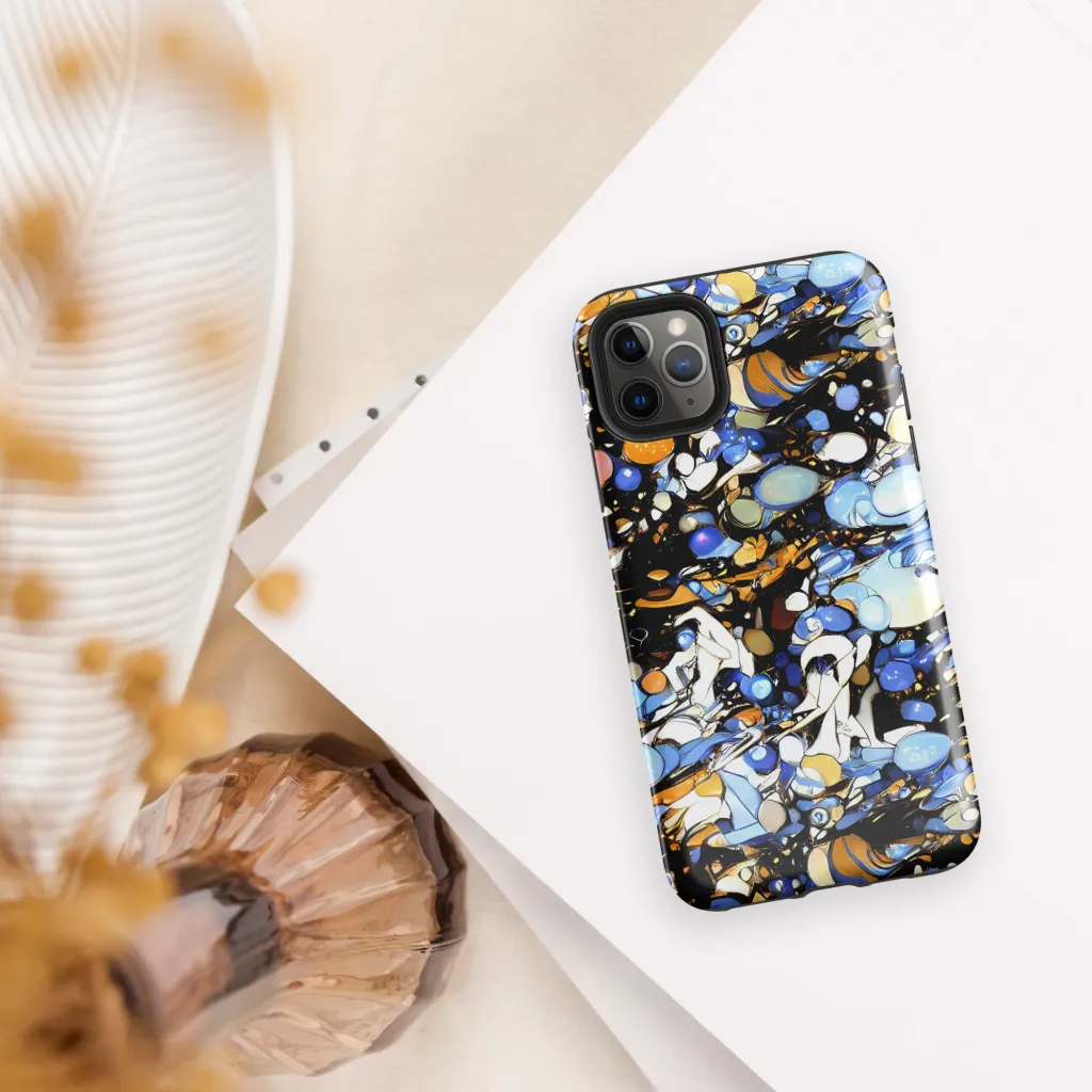 Sapphire Static on Tough Case for iPhone® — Front