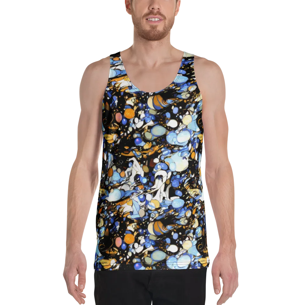 Sapphire Static on Men's Tank Top — Front