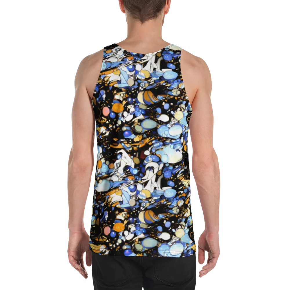 Sapphire Static on Men's Tank Top — Back