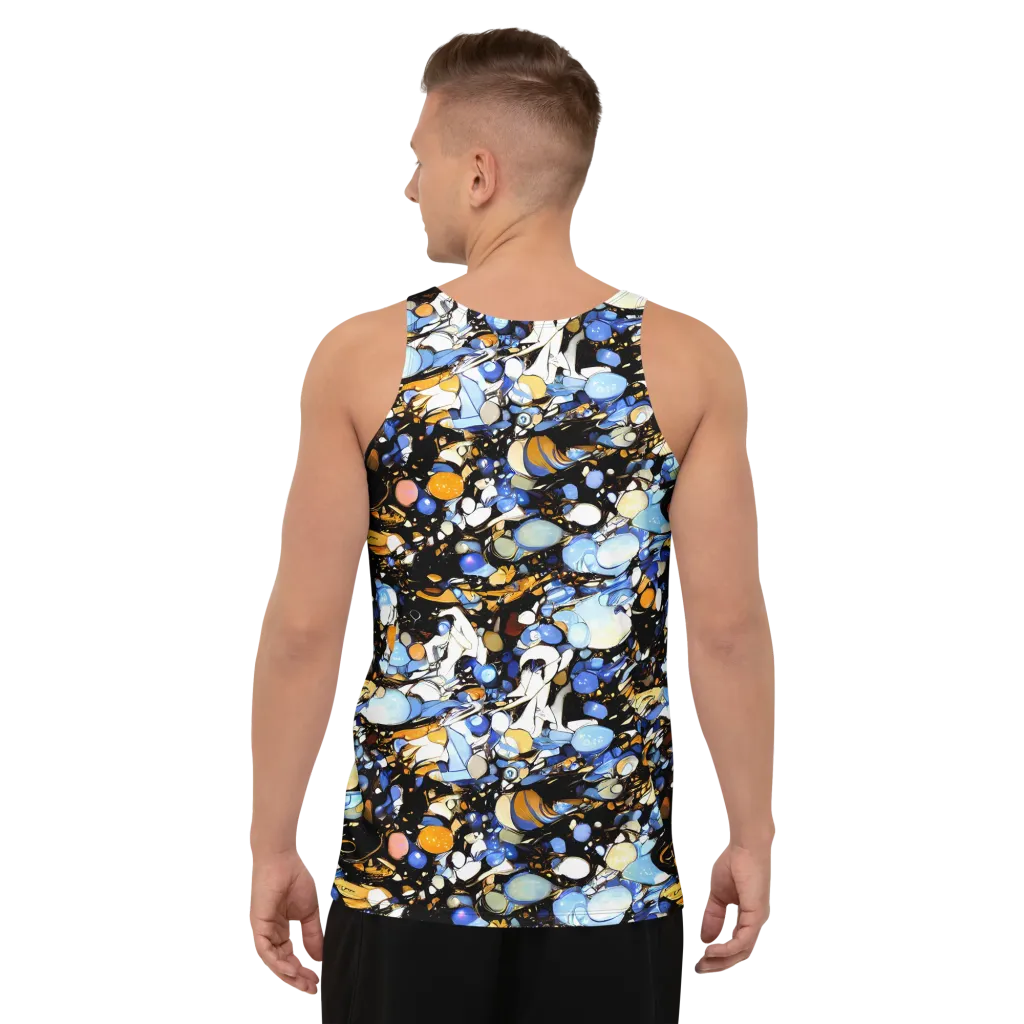Sapphire Static on Men's Tank Top — Back