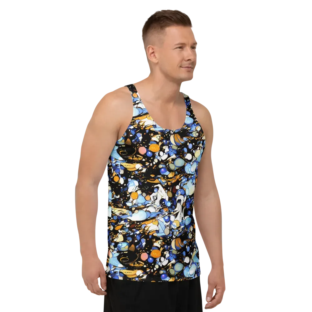 Sapphire Static on Men's Tank Top — Right Front