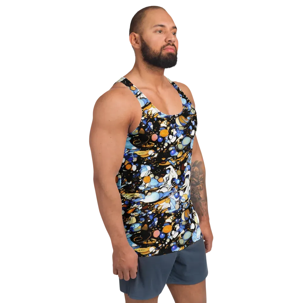 Sapphire Static on Men's Tank Top — Right Front