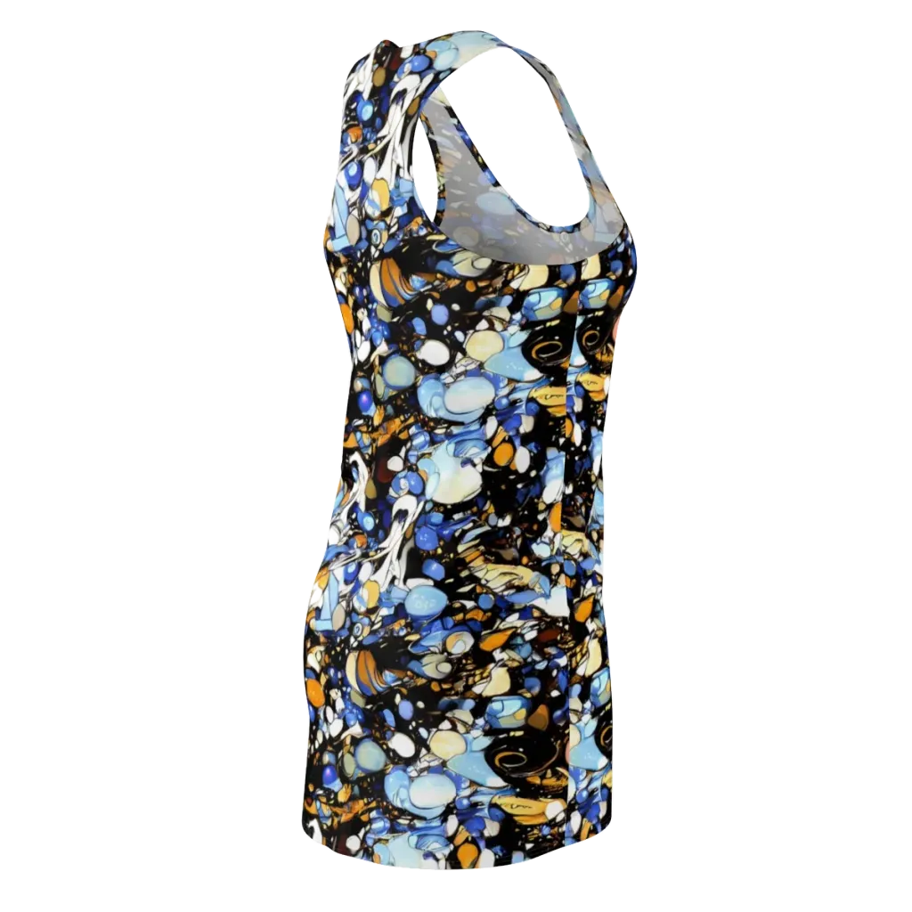 Sapphire Static on Racerback Dress — Back Side