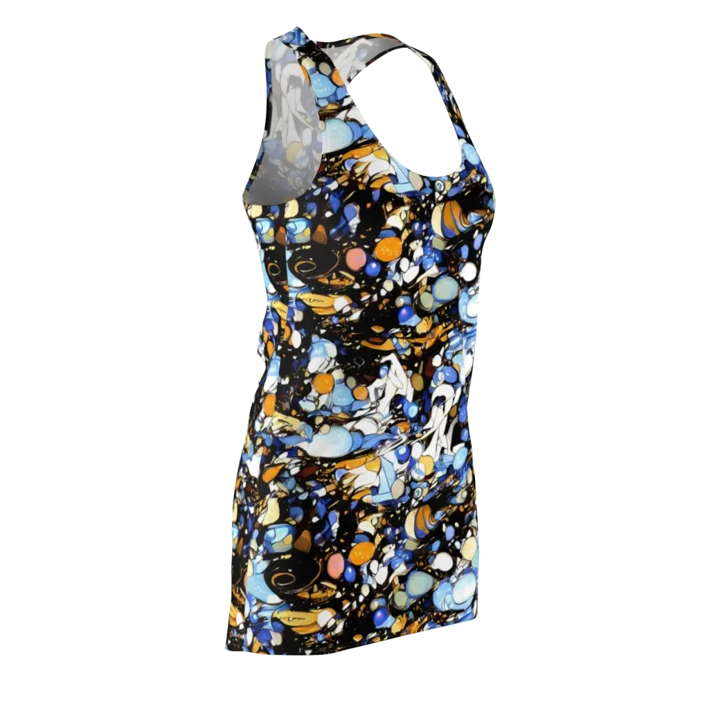 Sapphire Static on Racerback Dress — Front Side