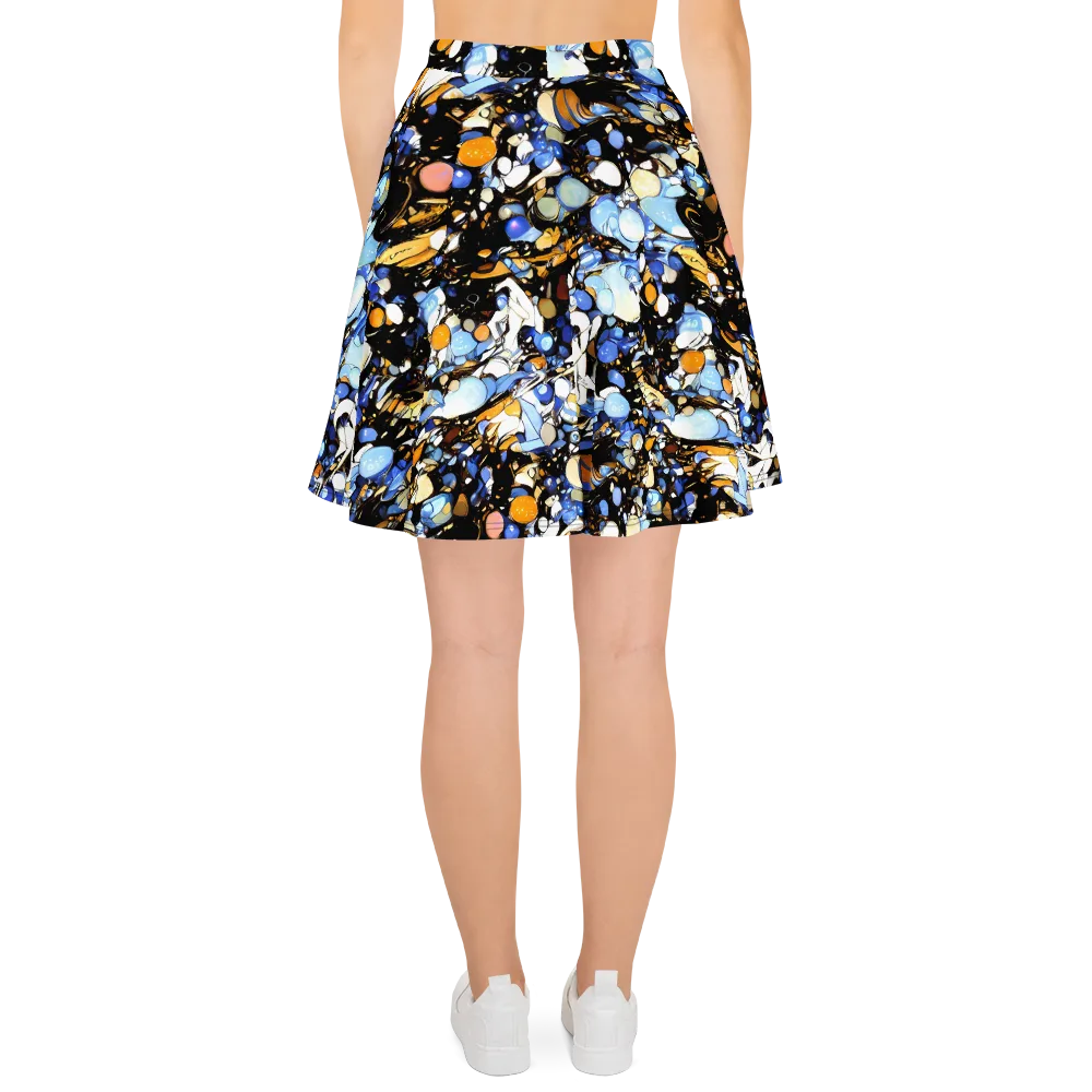Sapphire Static on Skater Skirt — Back