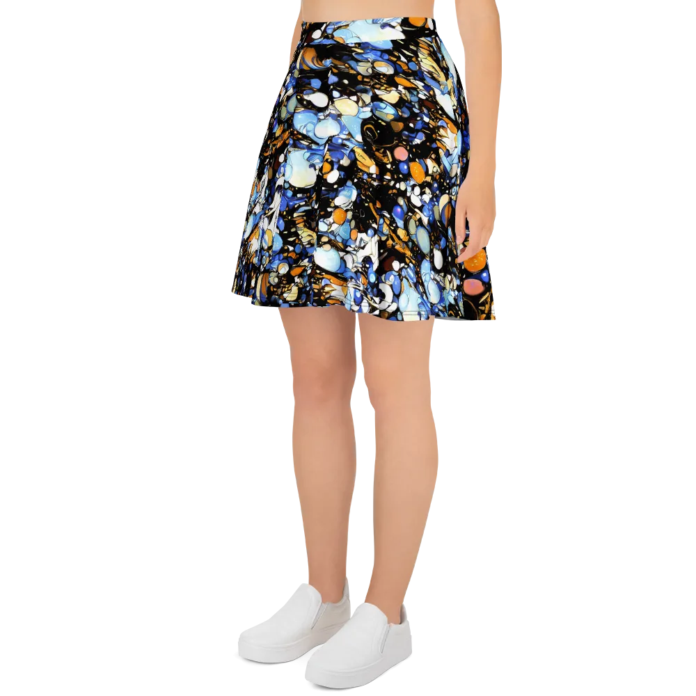 Sapphire Static on Skater Skirt — Left