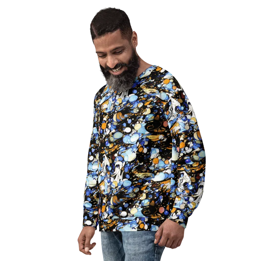 Sapphire Static on Sweatshirt — Left Front
