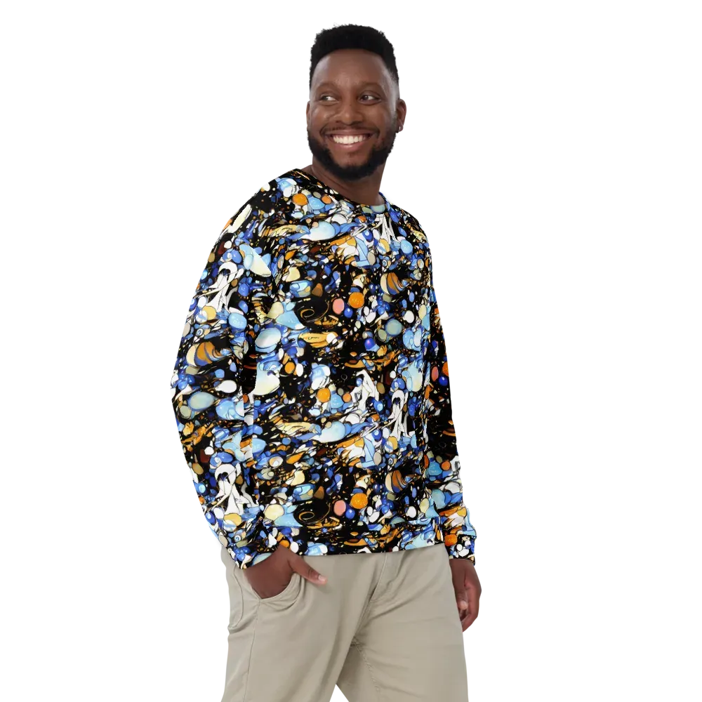 Sapphire Static on Sweatshirt — Front