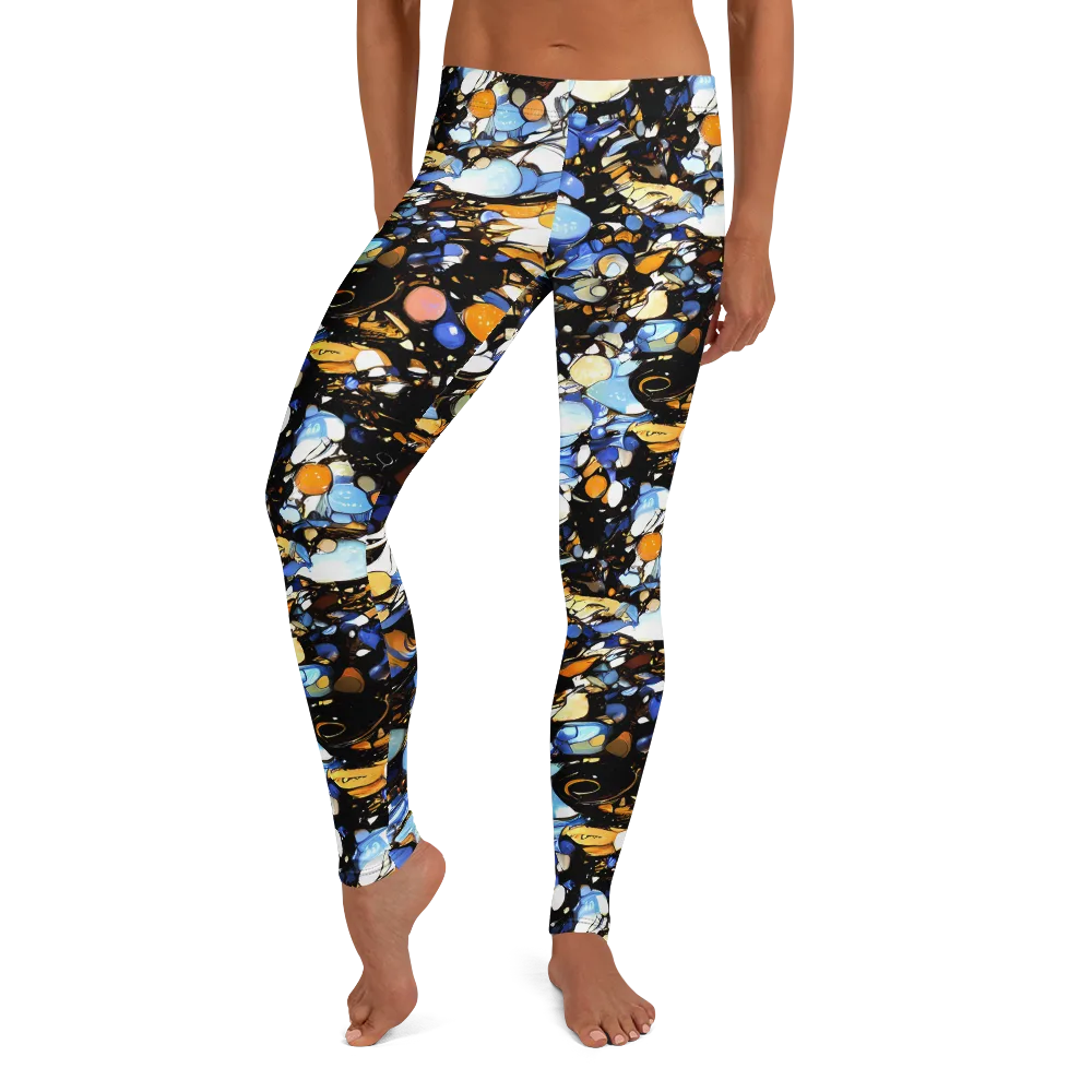 Sapphire Static on Leggings — Front