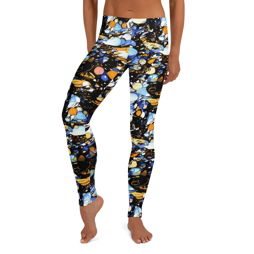Sapphire Static on Leggings — Front
