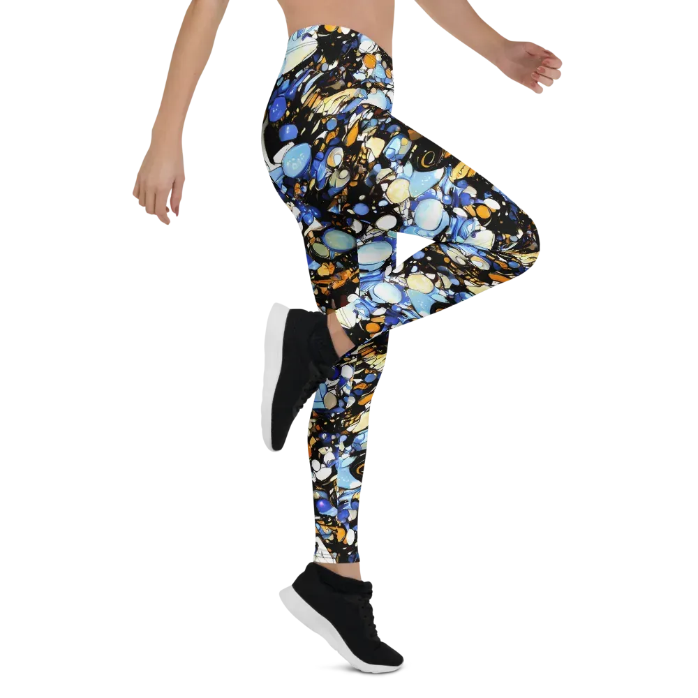 Sapphire Static on Leggings — Right