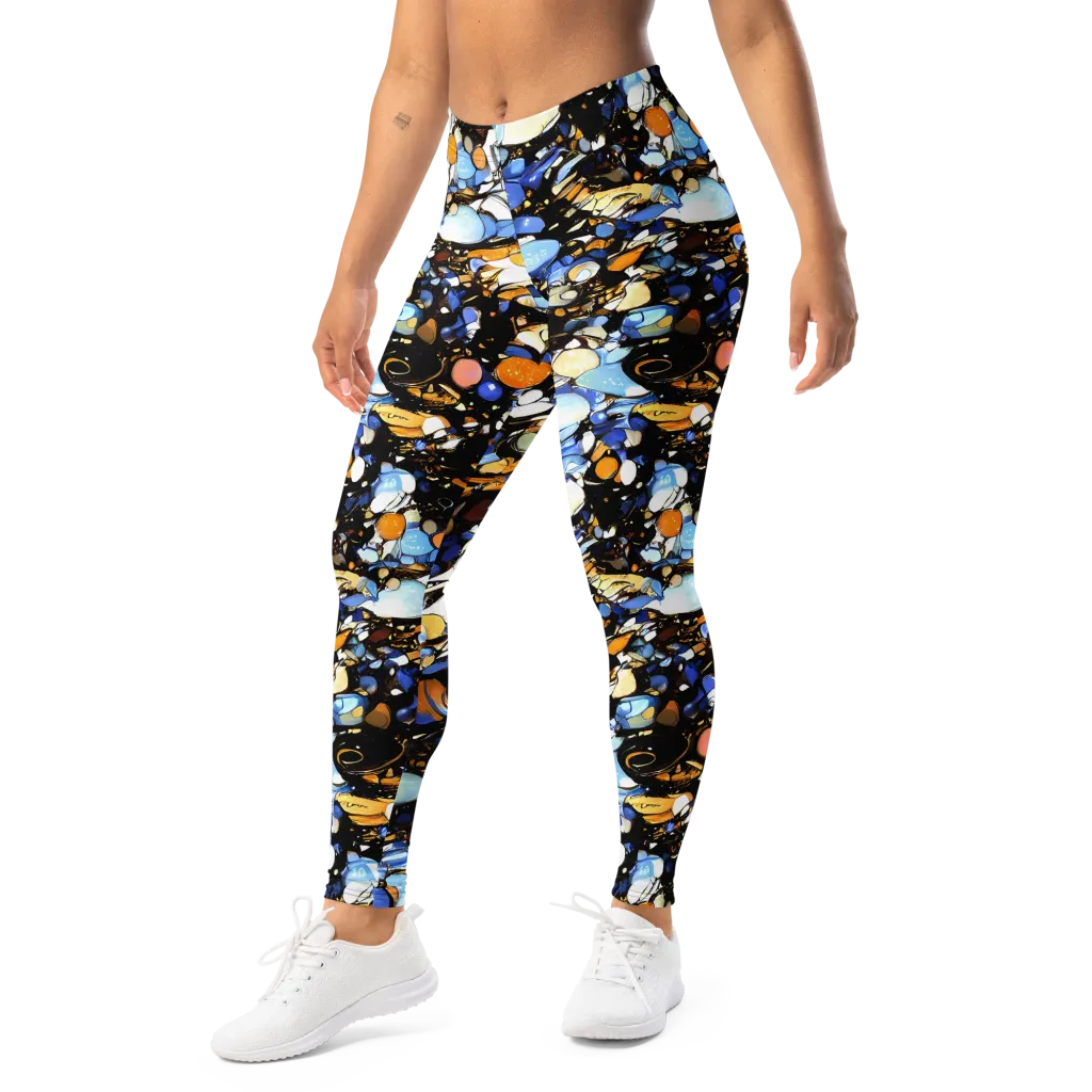 Sapphire Static on Leggings — Left Front