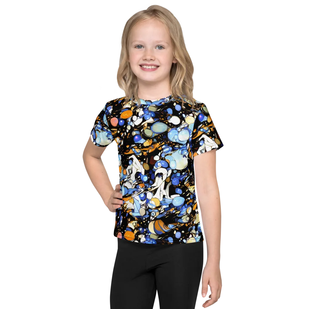 Sapphire Static on Kids Crew Neck T-Shirt — Front