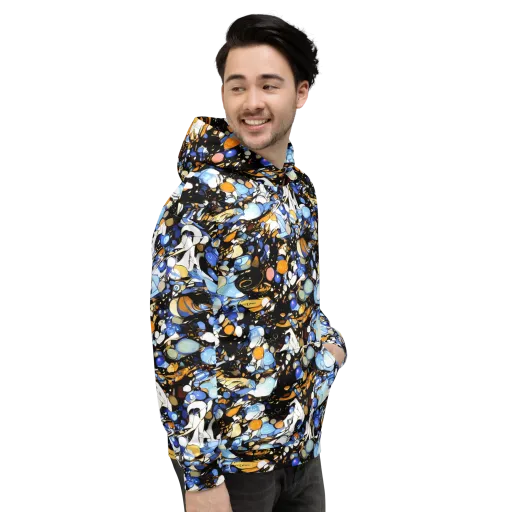 Sapphire Static on a Hoodie