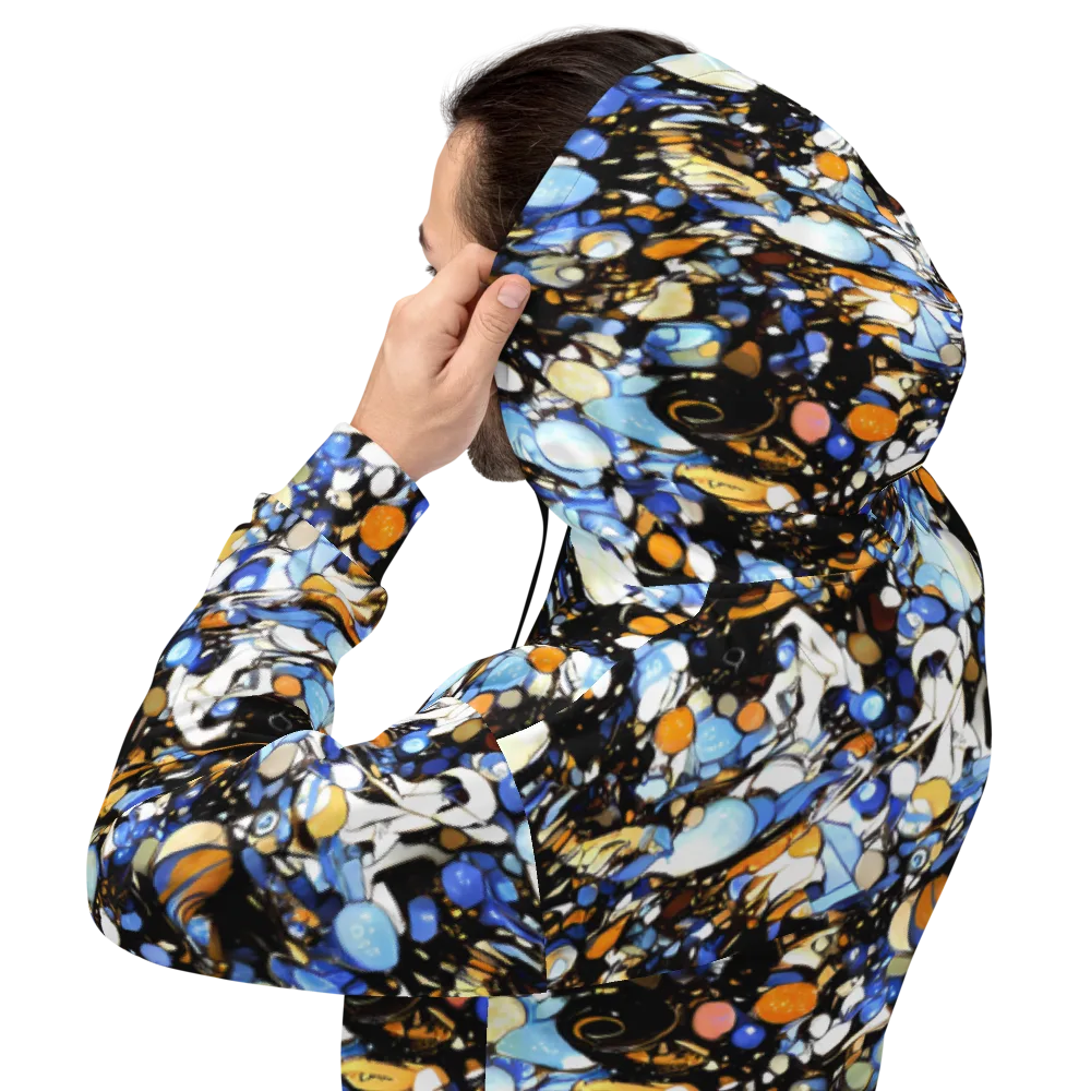 Sapphire Static on Hoodie — Back