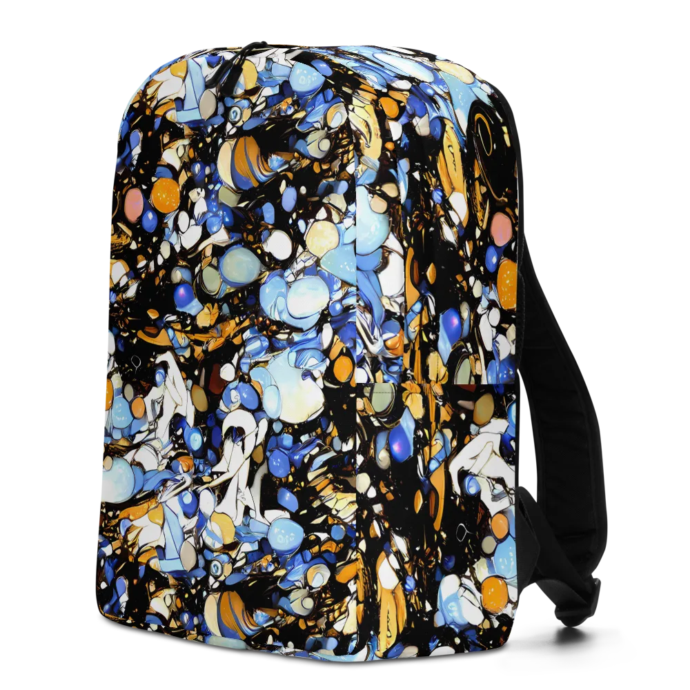 Sapphire Static on Minimalist Backpack — Left