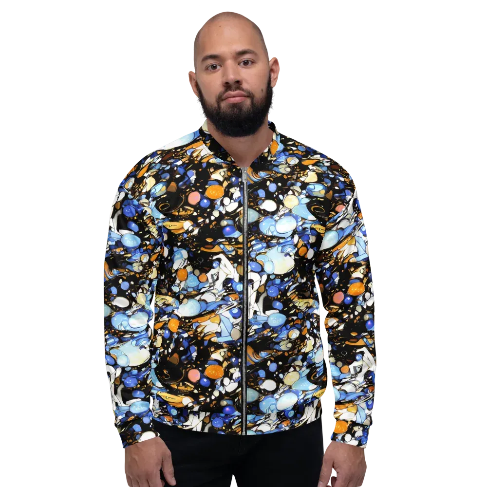 Sapphire Static on Bomber Jacket — Front