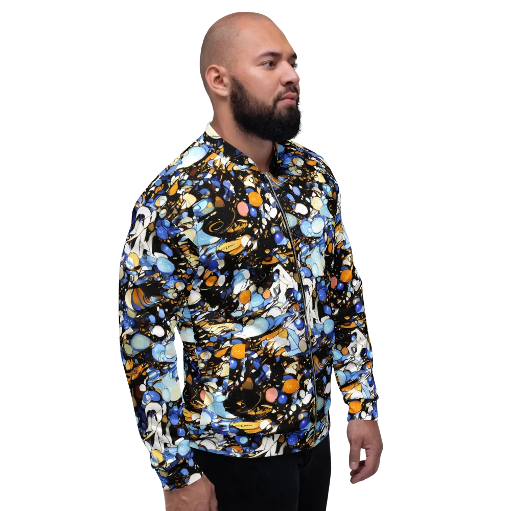 Sapphire Static on Bomber Jacket — Right