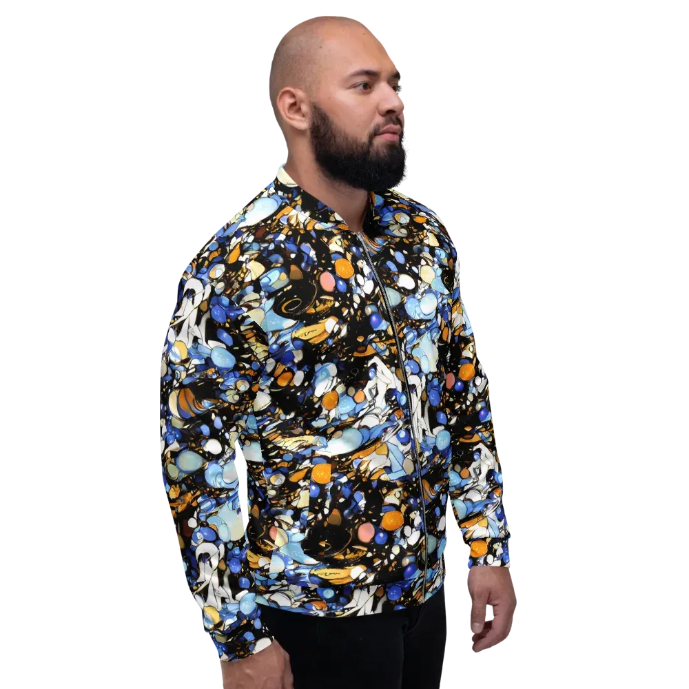 Sapphire Static on Bomber Jacket — Right