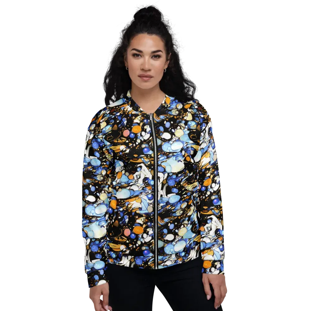 Sapphire Static on Bomber Jacket — Front