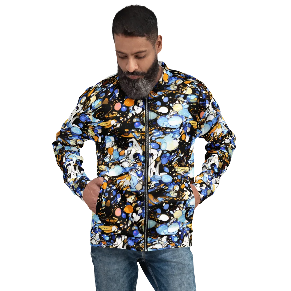 Sapphire Static on Bomber Jacket — Front