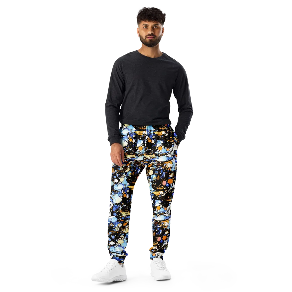 Sapphire Static on Men's Joggers — Front