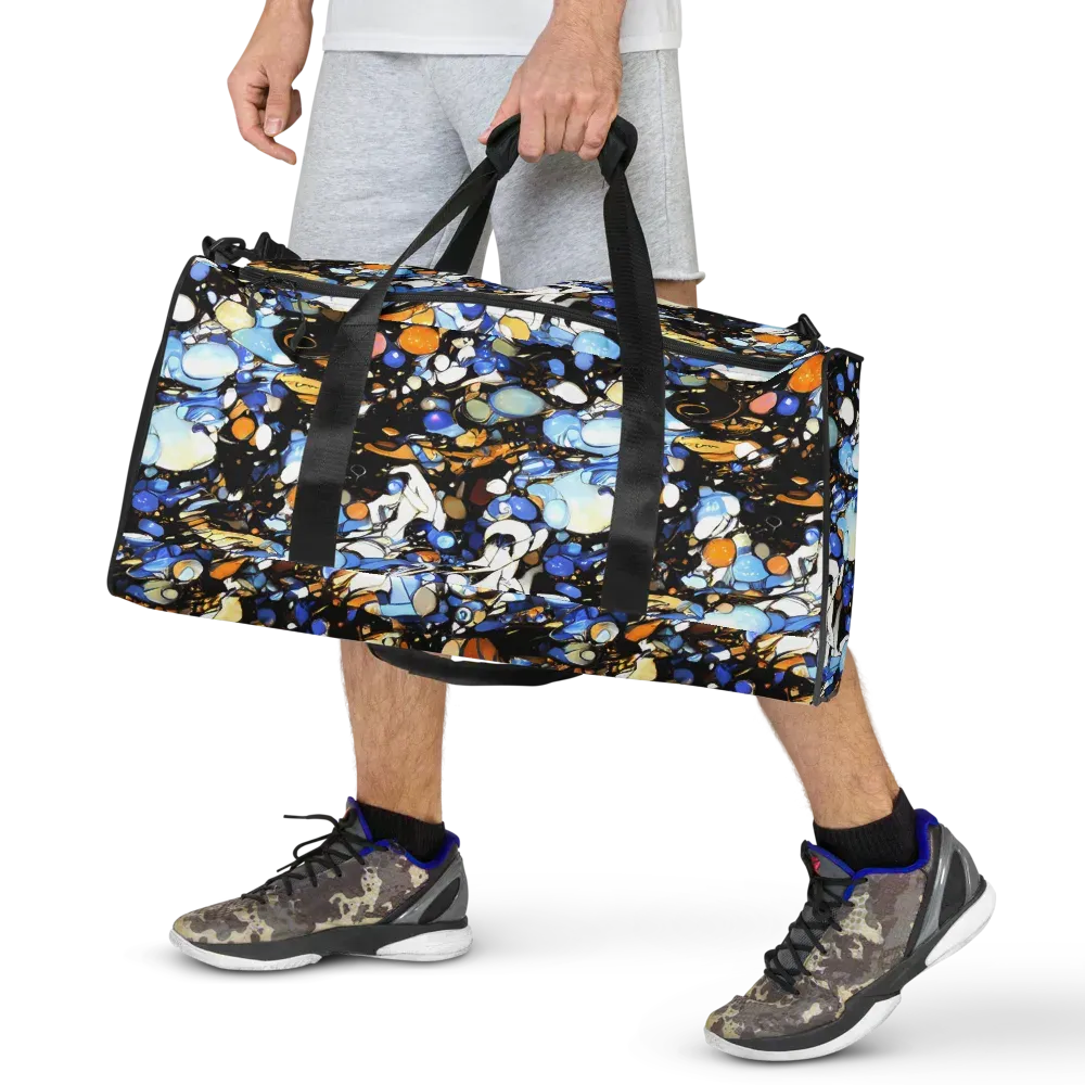 Sapphire Static on Duffle Bag — Front