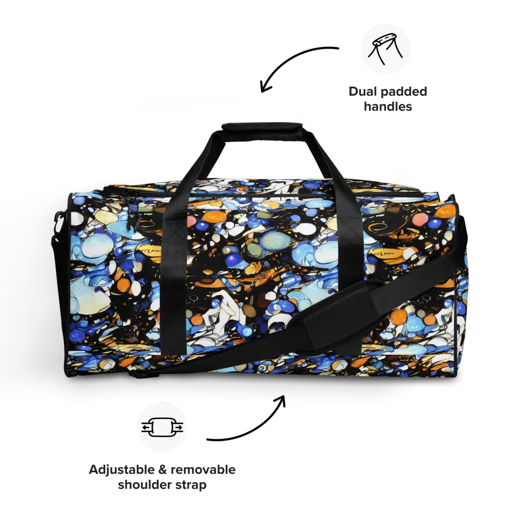 Sapphire Static on Duffle Bag — Front
