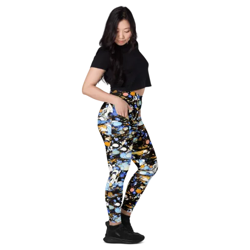 Sapphire Static on a Leggings with Pockets