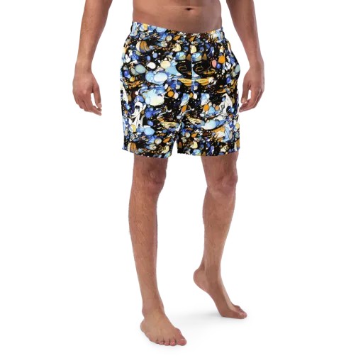 Sapphire Static on a Swim Trunks