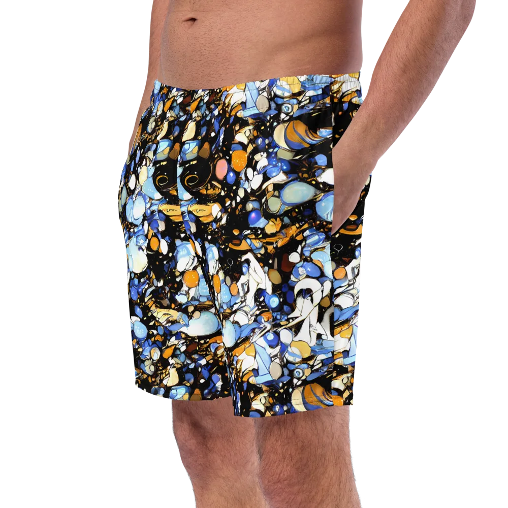 Sapphire Static on Swim Trunks — Left Front