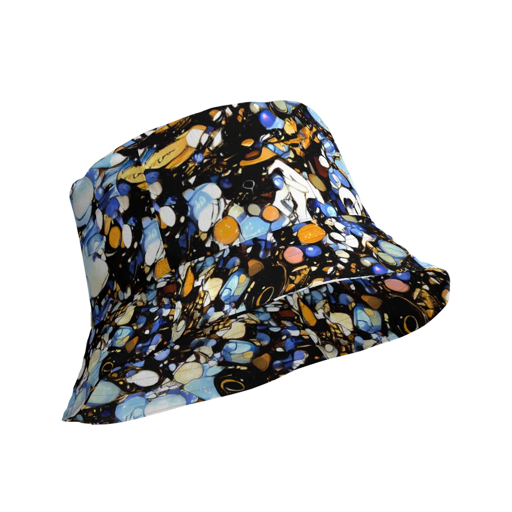 Sapphire Static on Reversible Bucket Hat — Product details Outside