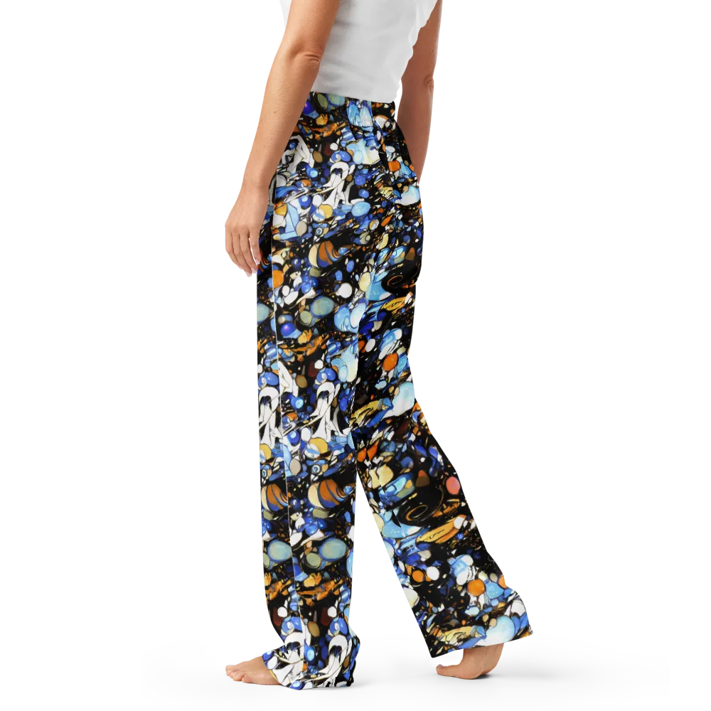 Sapphire Static on Women's Pajama Pants — Left