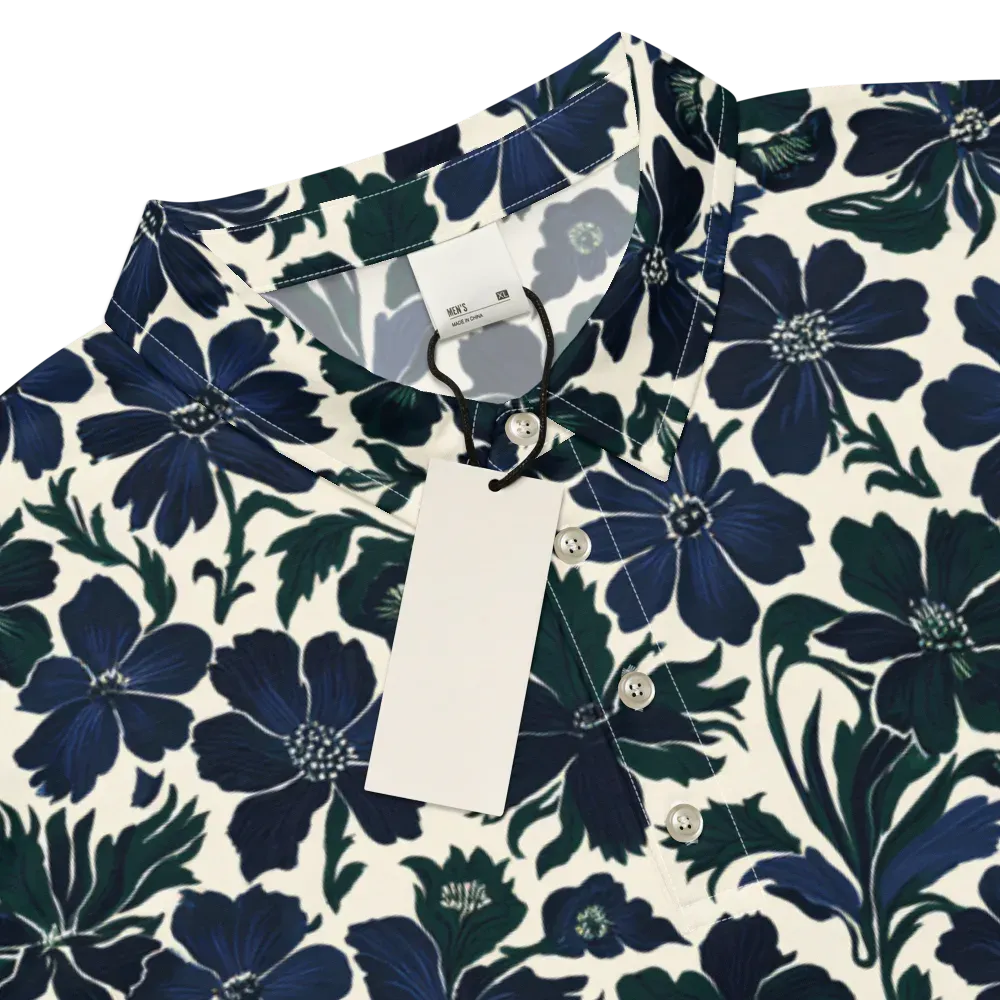 Nocturne Florals on Men's Slim Fit Polo Shirt — Product details