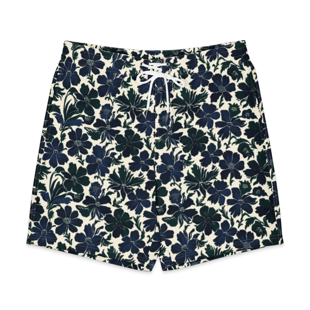 Nocturne Florals on Men's Board Shorts — Front