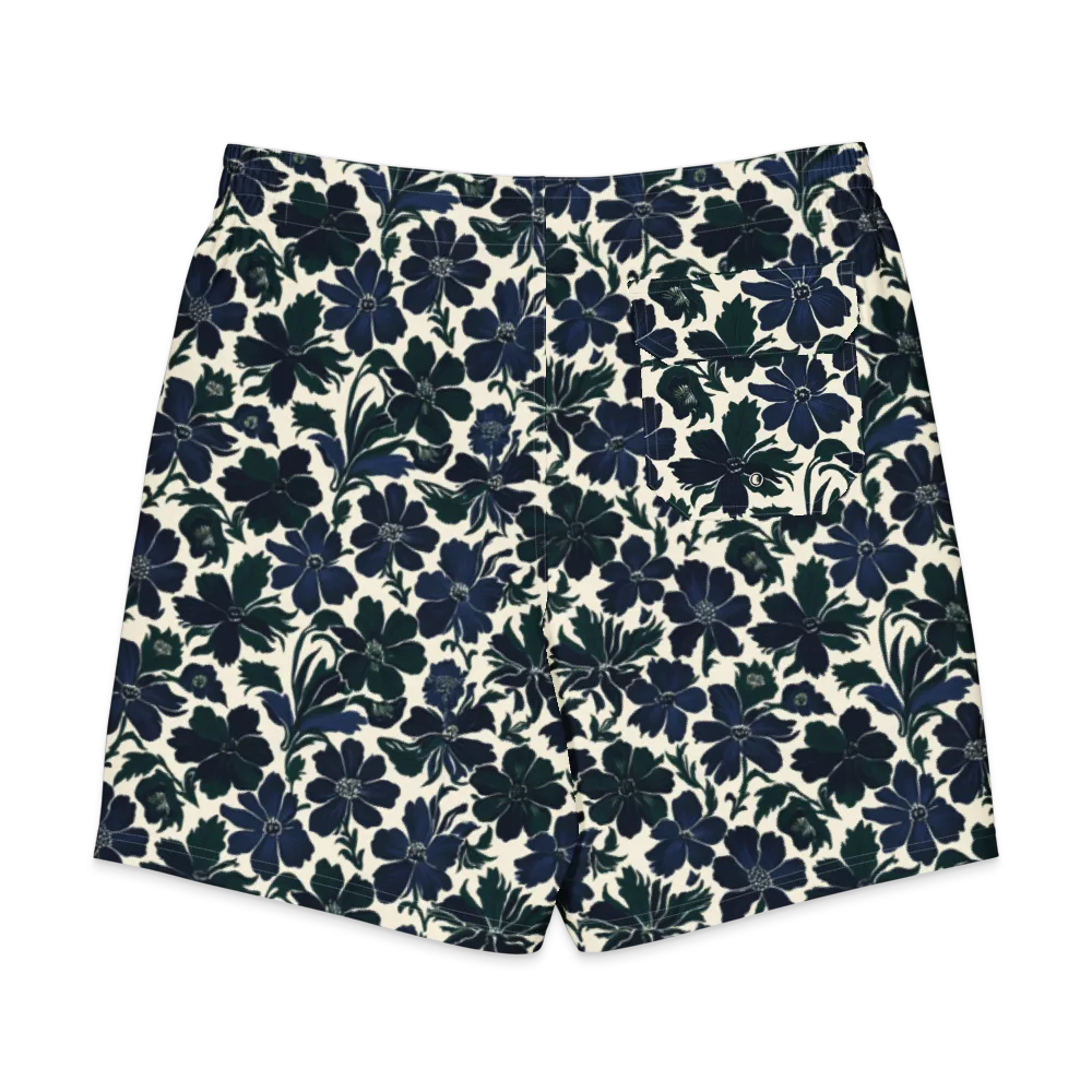 Nocturne Florals on Men's Board Shorts — Back