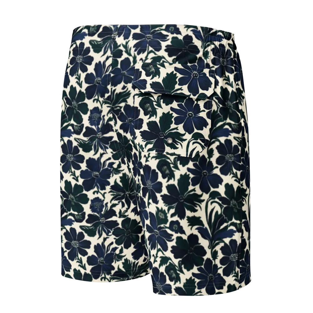 Nocturne Florals on Men's Board Shorts — Back