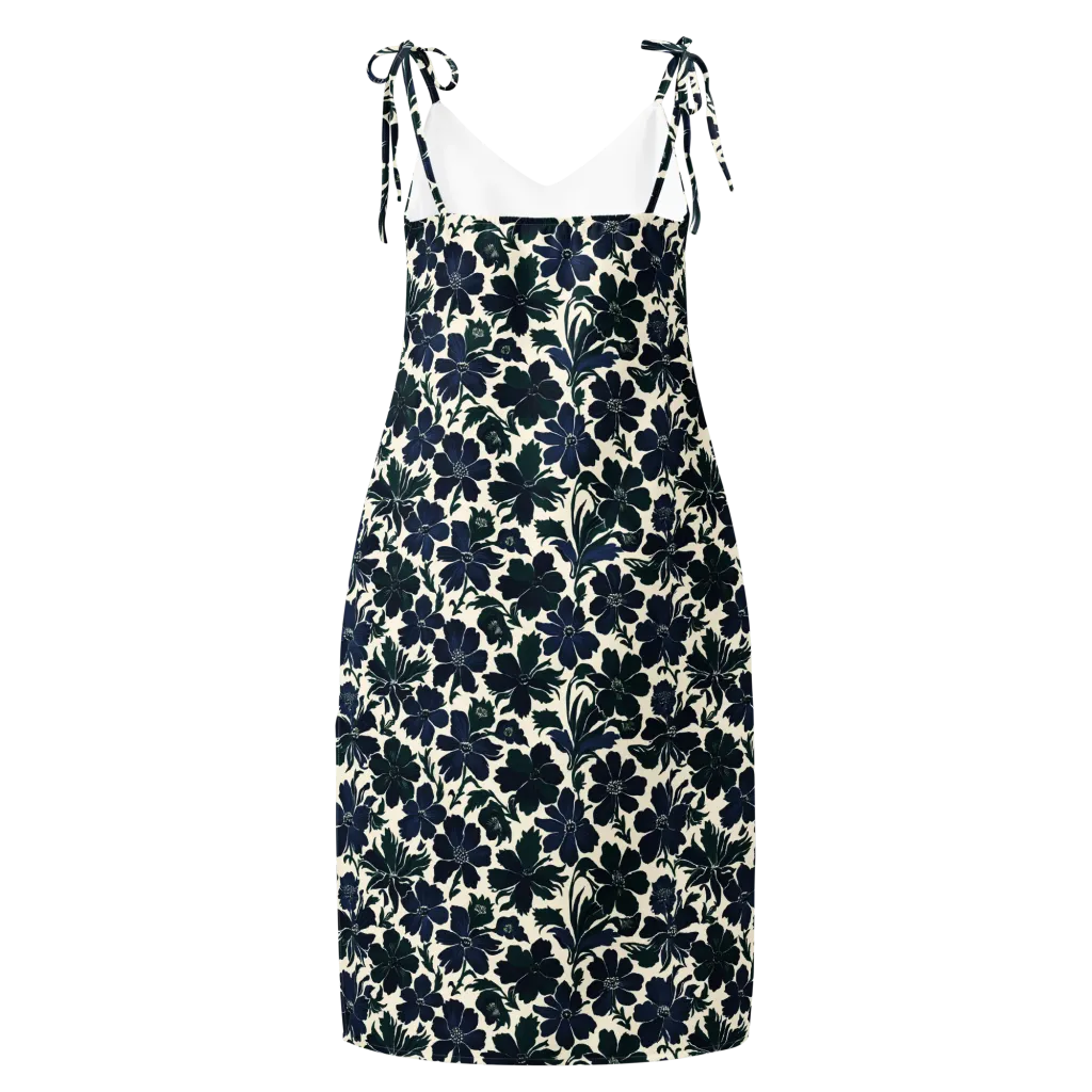 Nocturne Florals on Slip Dress — Back