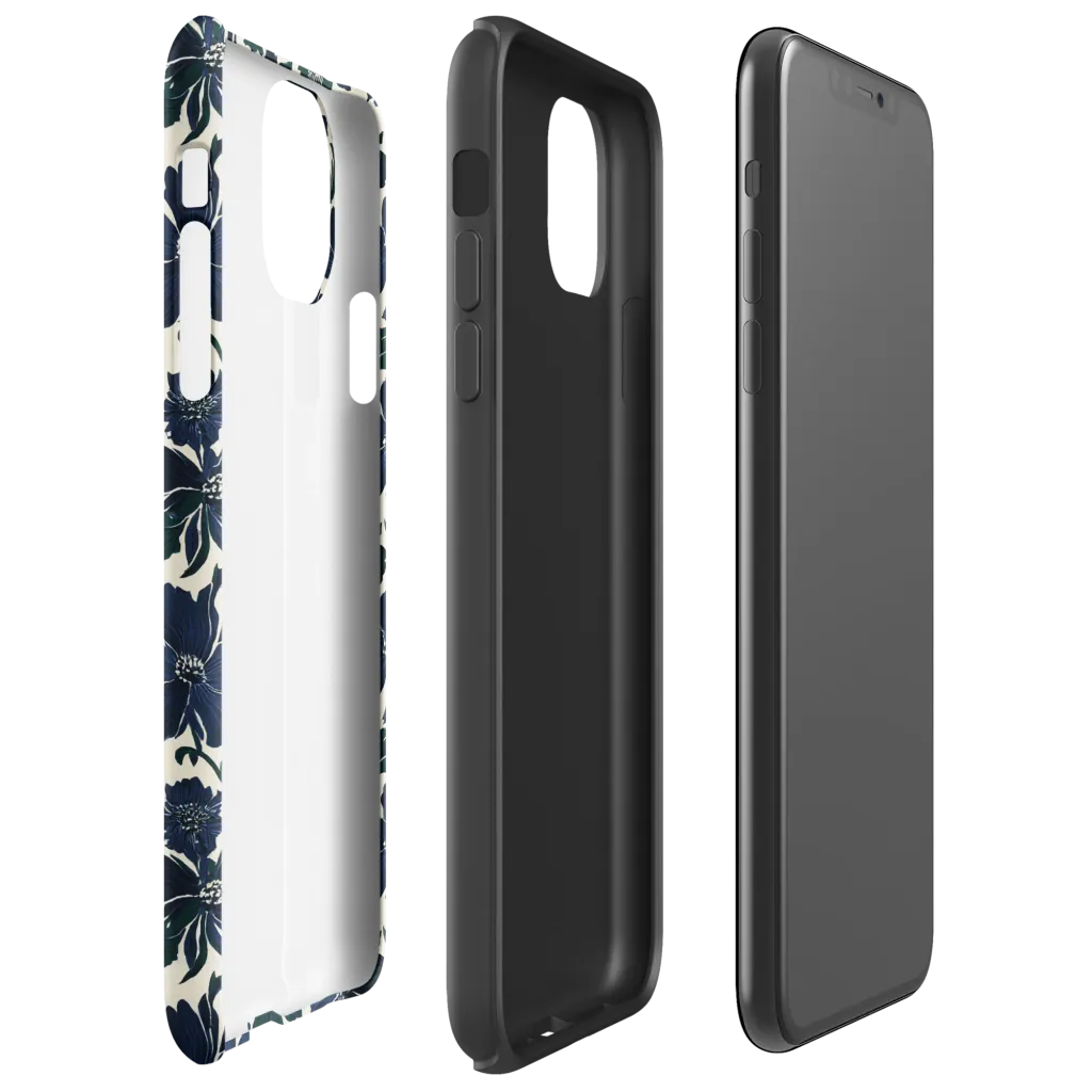 Nocturne Florals on Tough Case for iPhone® — Right