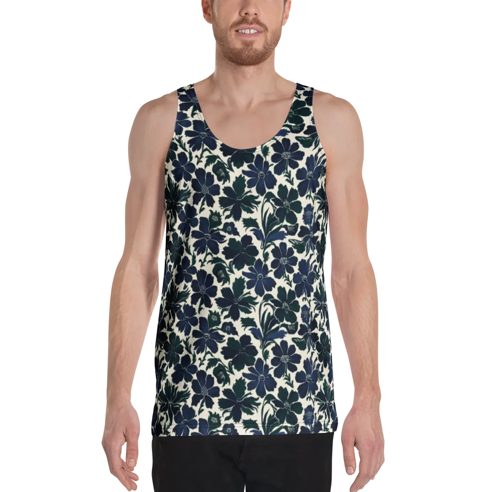 Nocturne Florals on Men's Tank Top — Front