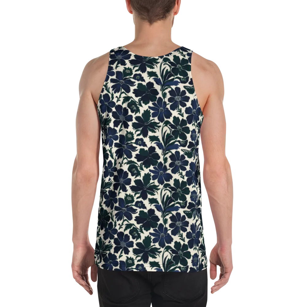 Nocturne Florals on Men's Tank Top — Back