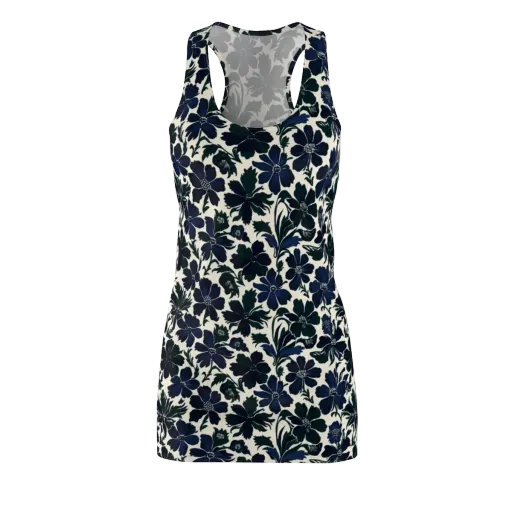 Nocturne Florals on a Racerback Dress