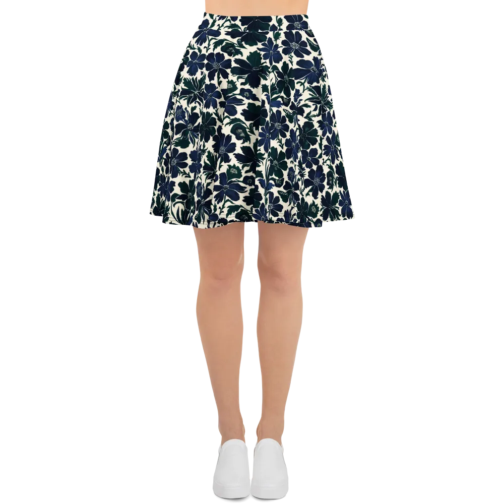 Nocturne Florals on Skater Skirt — Front
