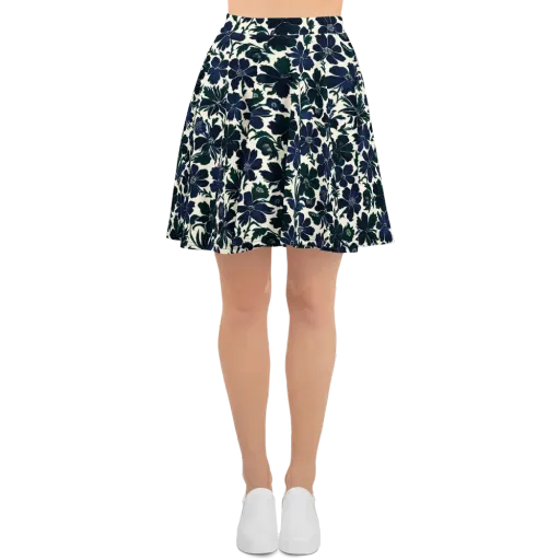 Nocturne Florals on a Skater Skirt