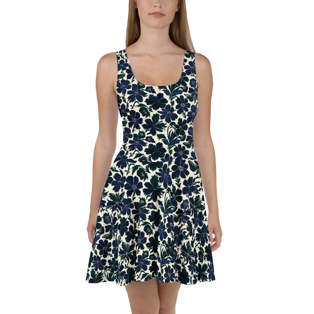 Nocturne Florals on Skater Dress — Front