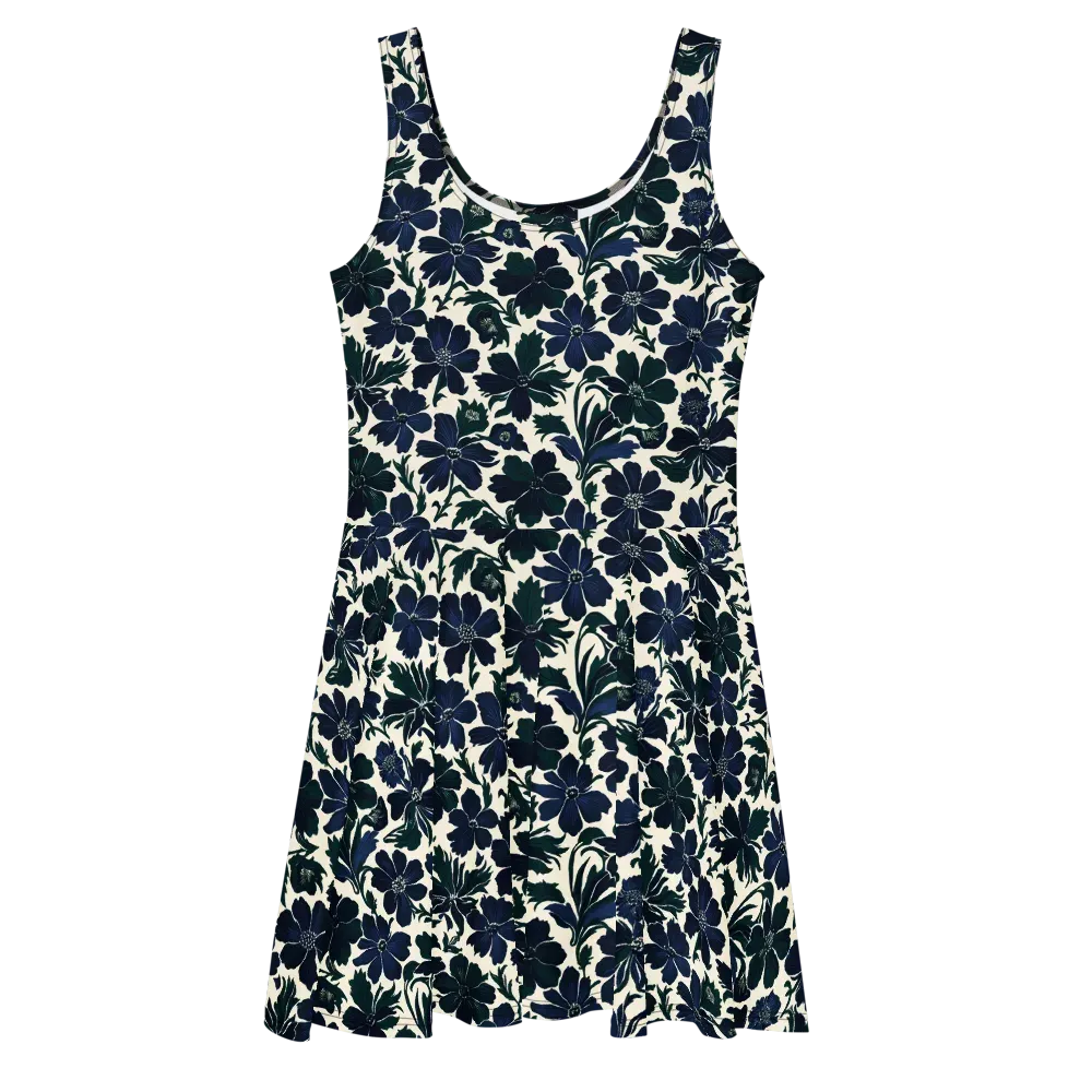 Nocturne Florals on Skater Dress — Front