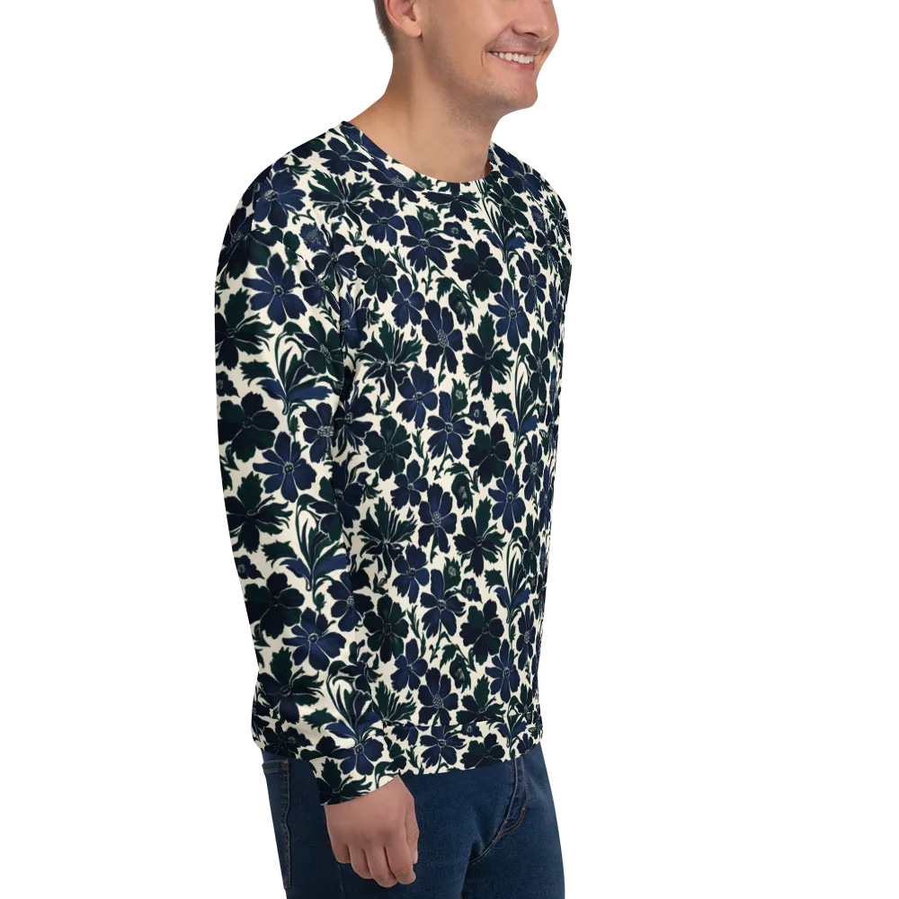 Nocturne Florals on Sweatshirt — Right Front