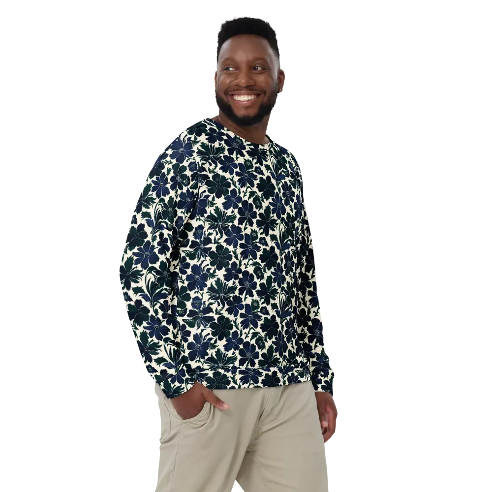 Nocturne Florals on Sweatshirt — Front