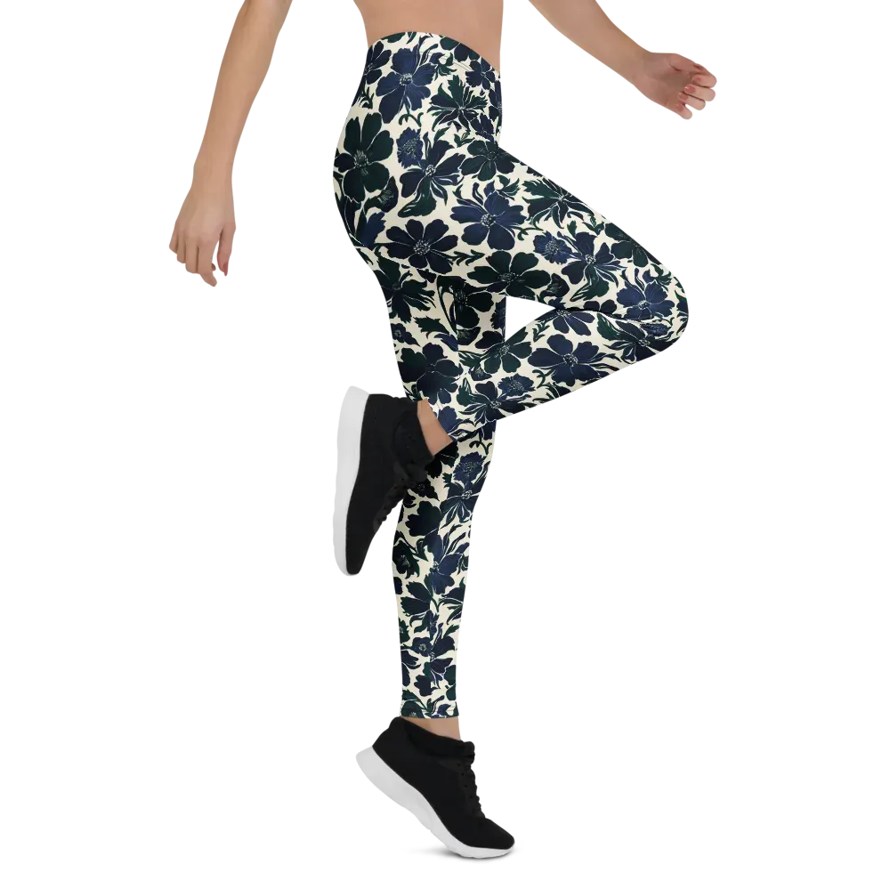 Nocturne Florals on Leggings — Right