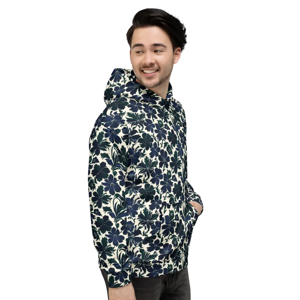 Nocturne Florals on Hoodie — Right